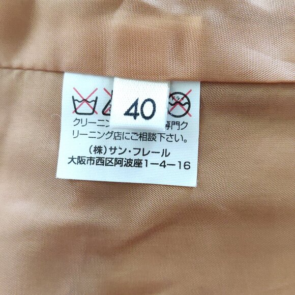 Vintage Swiss Boutique Alissa Wool Blazer – EU40/US10 - Leather Trim - Picture 7 of 7